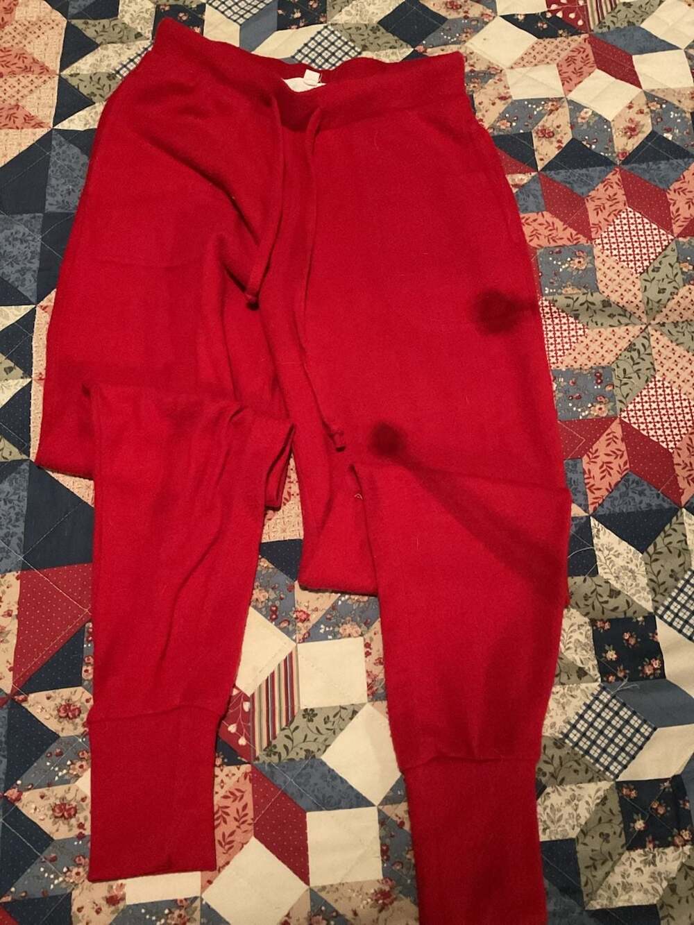 Pink Rose Women's Red Drawstring Lounge Jogger Sweatpants